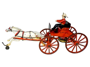 Fire Dept. Chief Truck - Cast Iron Toy