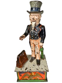 Uncle Sam Cast Iron Mechanical Bank
