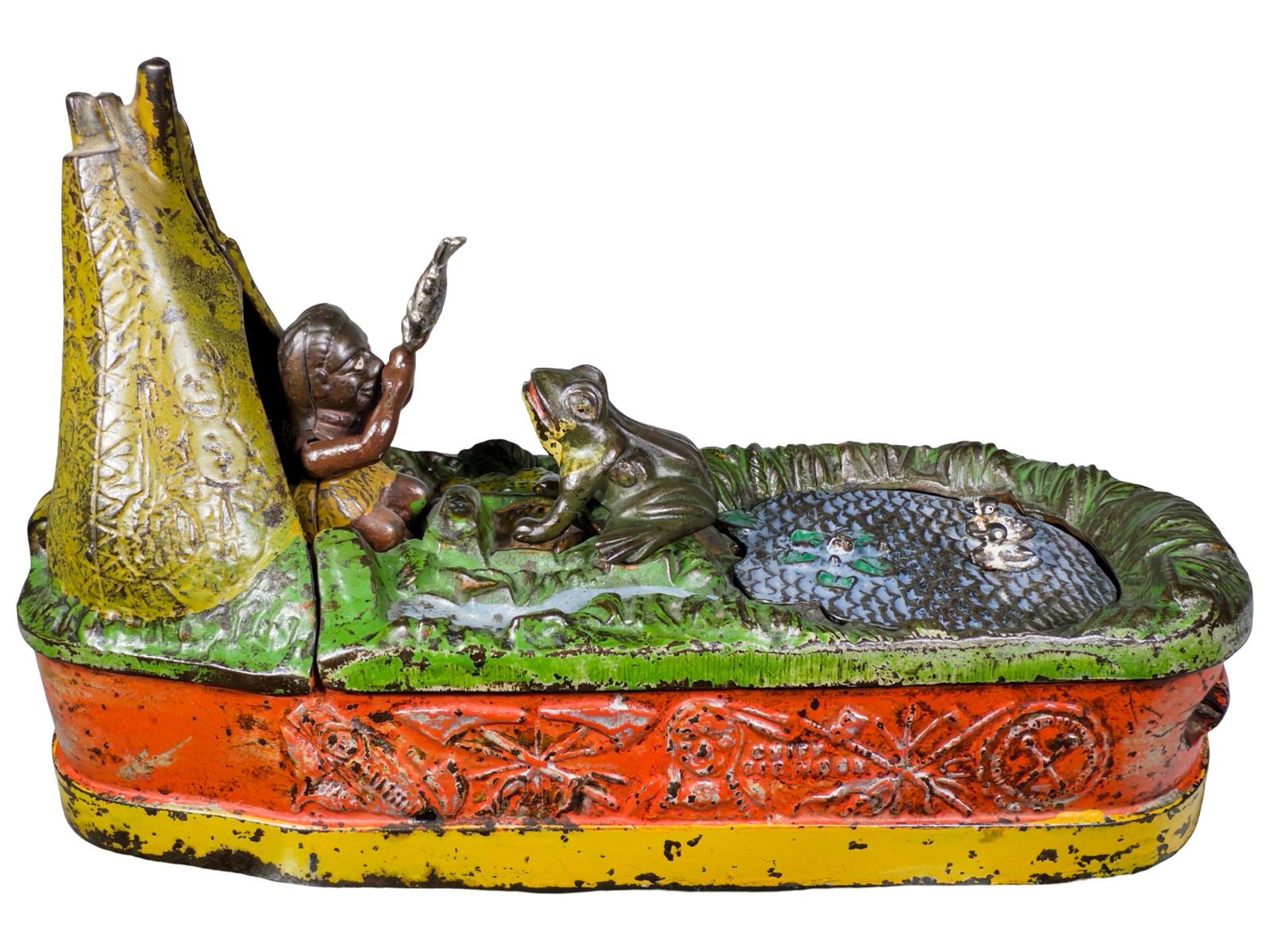 Chief Big Moon Cast Iron Mechanical Bank (1 of 9)