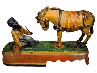 I Always did Spise a Mule Cast Iron Mechanical Bank