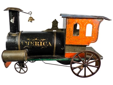 "America" Clockwork Tin Train