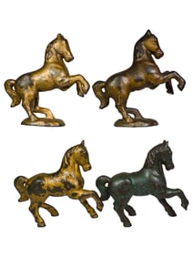 Four Horse Themed Cast Iron Banks