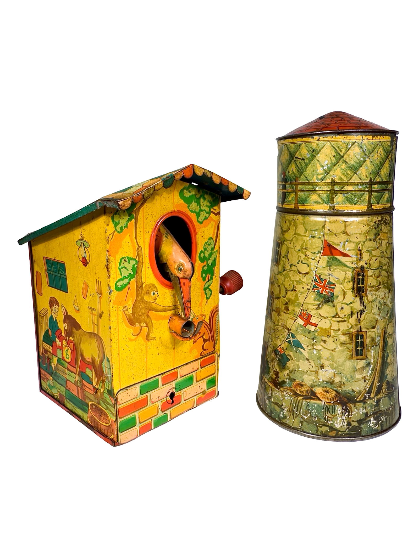 Japanese Tin Sears Exclusive Automatic Toll Gate.