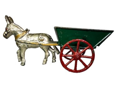 Donkey Pulled Cast Iron Dump Cart