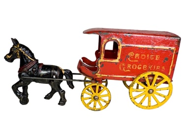 Donkey Drawn Choice Groceries Delivery Truck