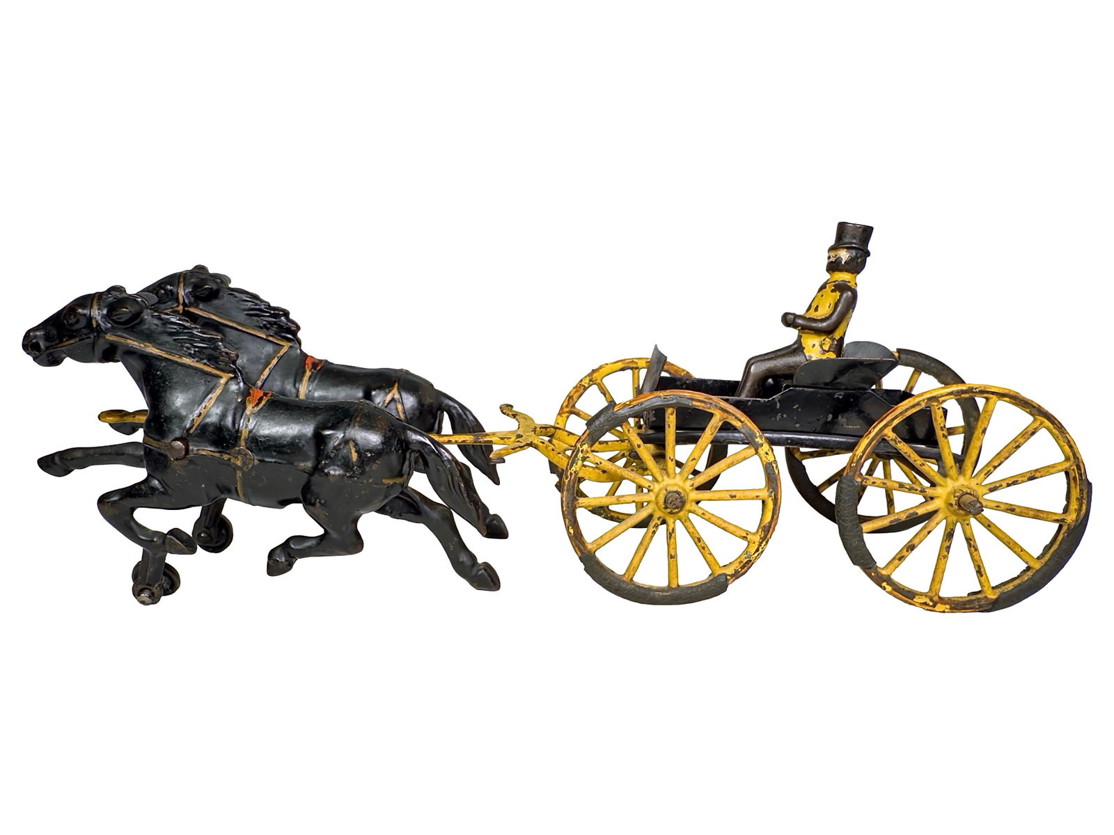 Two Horse Doctors Gig Cast Iron Toy (1 of 13)