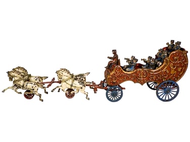 Royal Circus Four Horse Cast Iron Bandwagon - Large Version