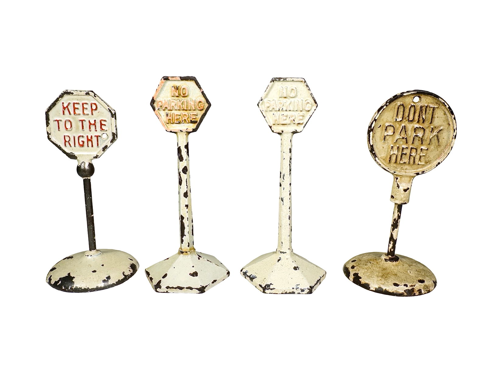 Four Traffic Signs - Cast Iron (1 of 5)