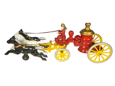 Three Horse Cast Iron Pumper
