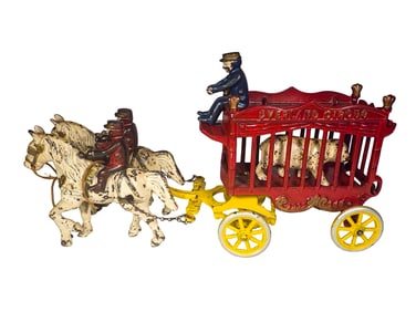 Overland Circus Cage Wagon - Cast Iron