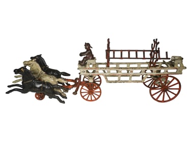 Three Horse Hook and Ladder Toy