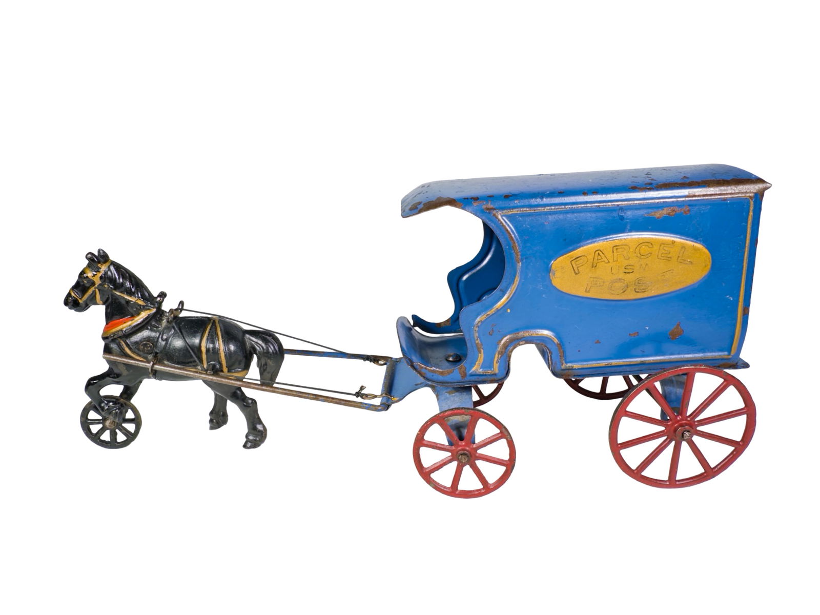 Parcel USM Post Horse Drawn Toy - Tin and Iron (1 of 6)