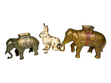 Two Elephant Swings Trunk / Rabbit Bans