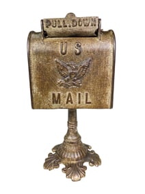 U.S. Mail Bank on Victorian Pedestal