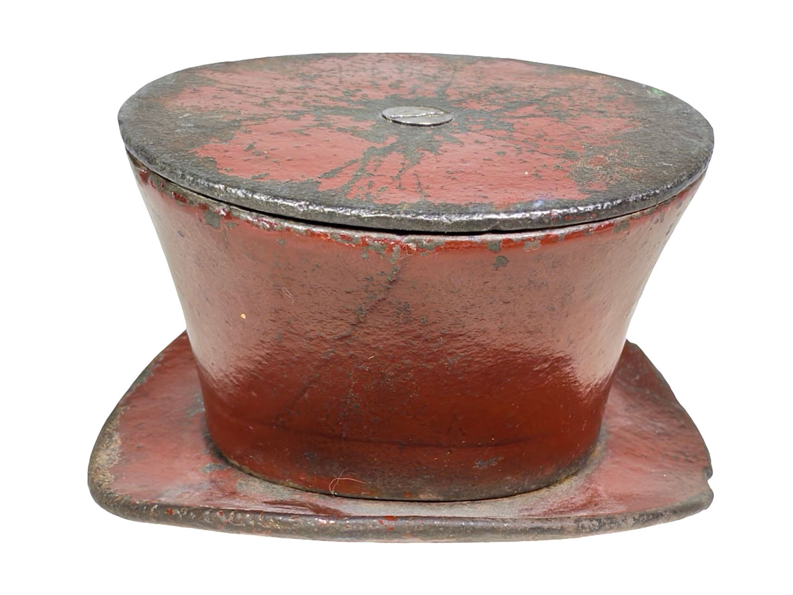 Grandpa's Hat Cast Iron Still Banks: American - Circa 1880's - 4"W x 2 1/2"T x 3"D