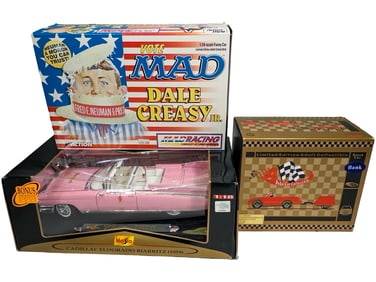 Three Model Car Collectibles