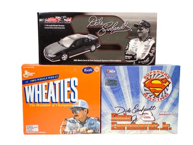Three Dale Earnhardt or Earnhardt Jr. Collectible Cars