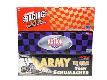 Three Race Car Collectibles