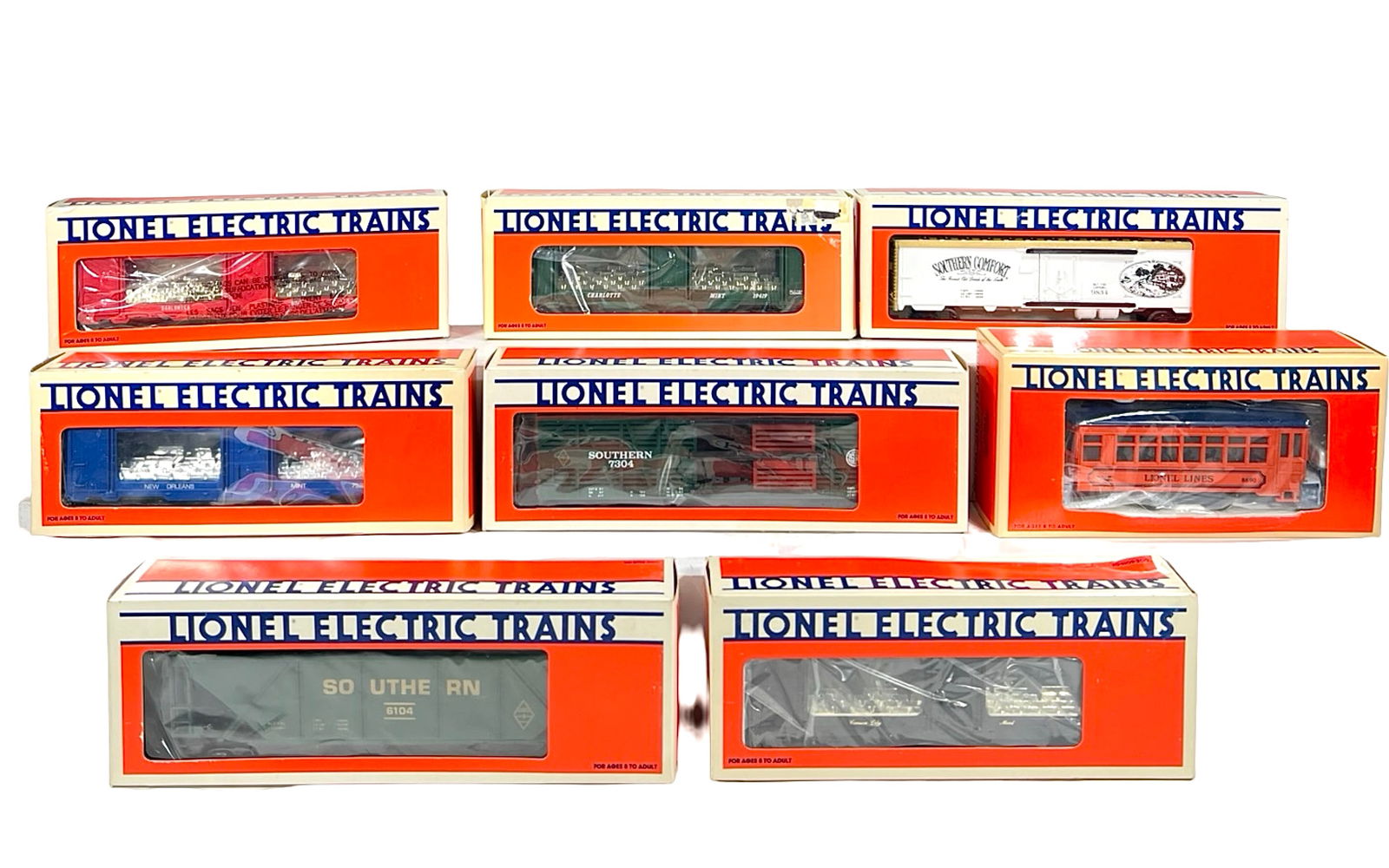 Lionel Modern Era Boxed Rolling Stock - 8 total #'s 19419, 7304, 7522, 7518, 9834, 6104, 8690, 7530 (1 of 1)