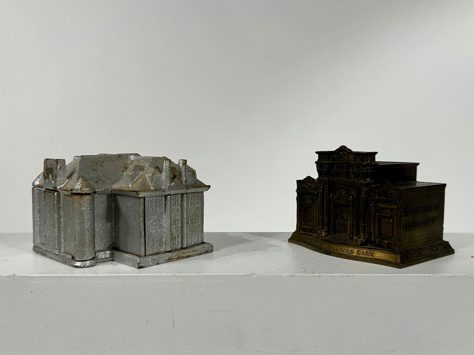 Lot of Two Building Banks - Bethel College Library and Dollar Savings Bank - 2