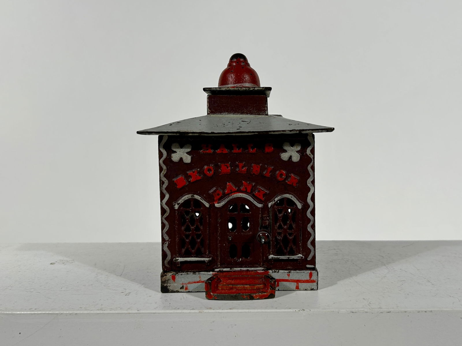 Hall's Excelsior Cast Iron Mechanical Bank (1 of 3)
