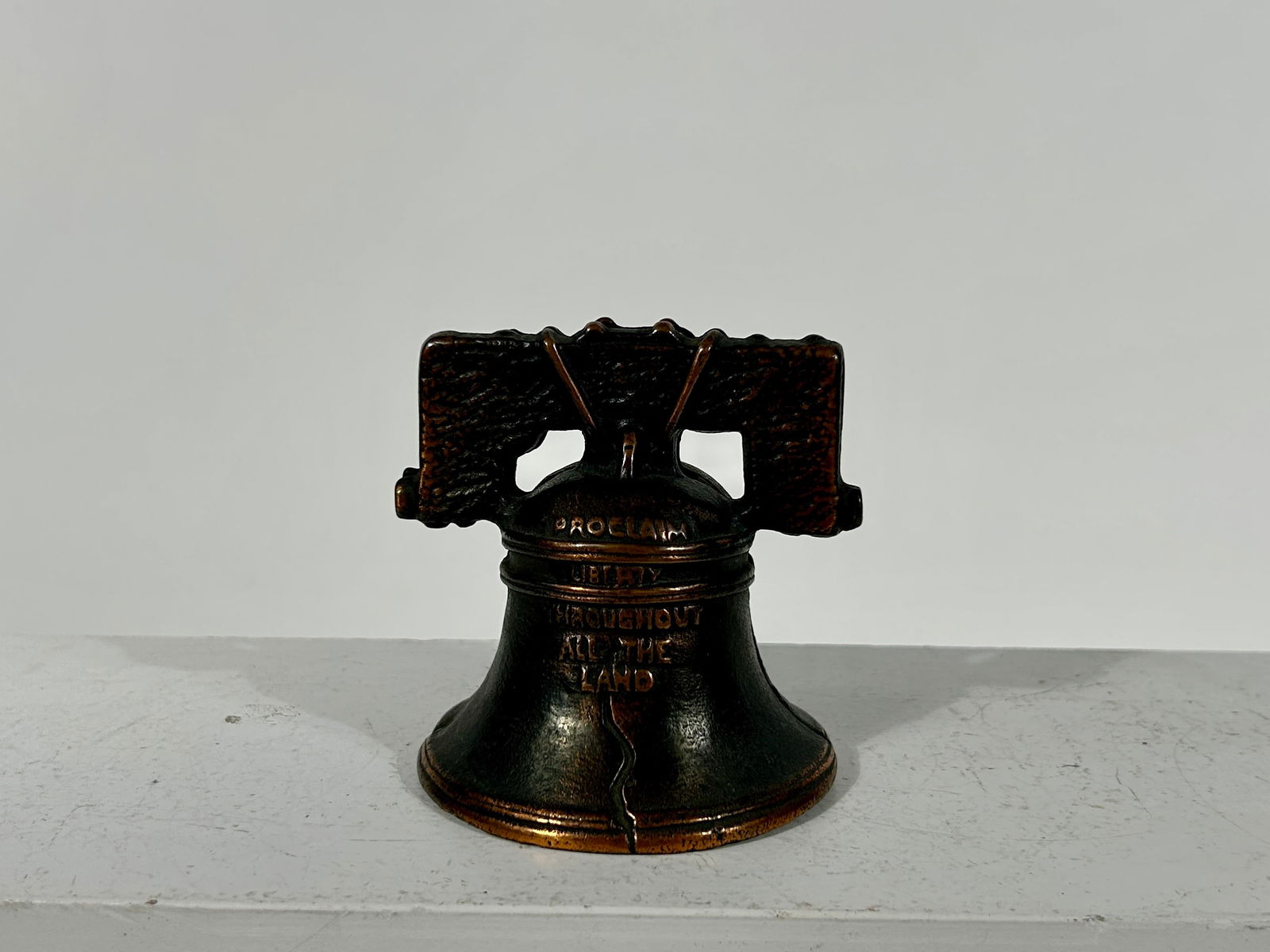 Rare 1938 Iowa Woman's Relief Corps. Cast Iron Bell: Grey Iron Casting Co. - Pennsylvania 1938 - 3 1/2"T x 3 1/4"W x 3 1/4"D