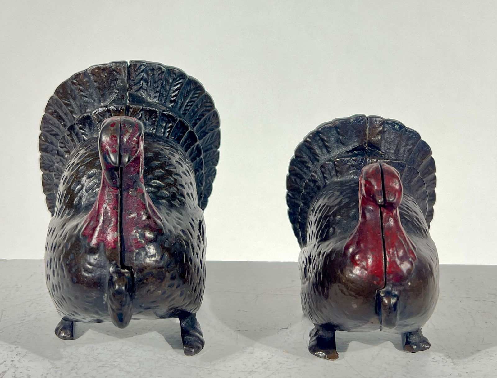 Small and Large Turkey Banks: A.C. Williams Co. - Ravenna, OH. 1920 - 3"/4"L