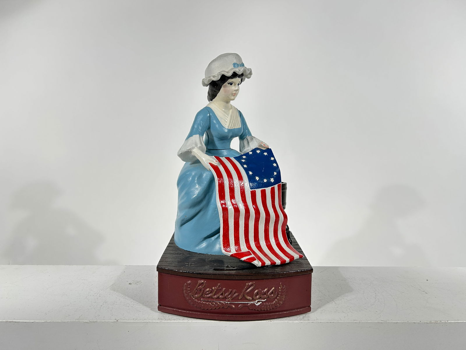 Betsy Ross Mechanical Bank - Blue Dress Version (1 of 3)