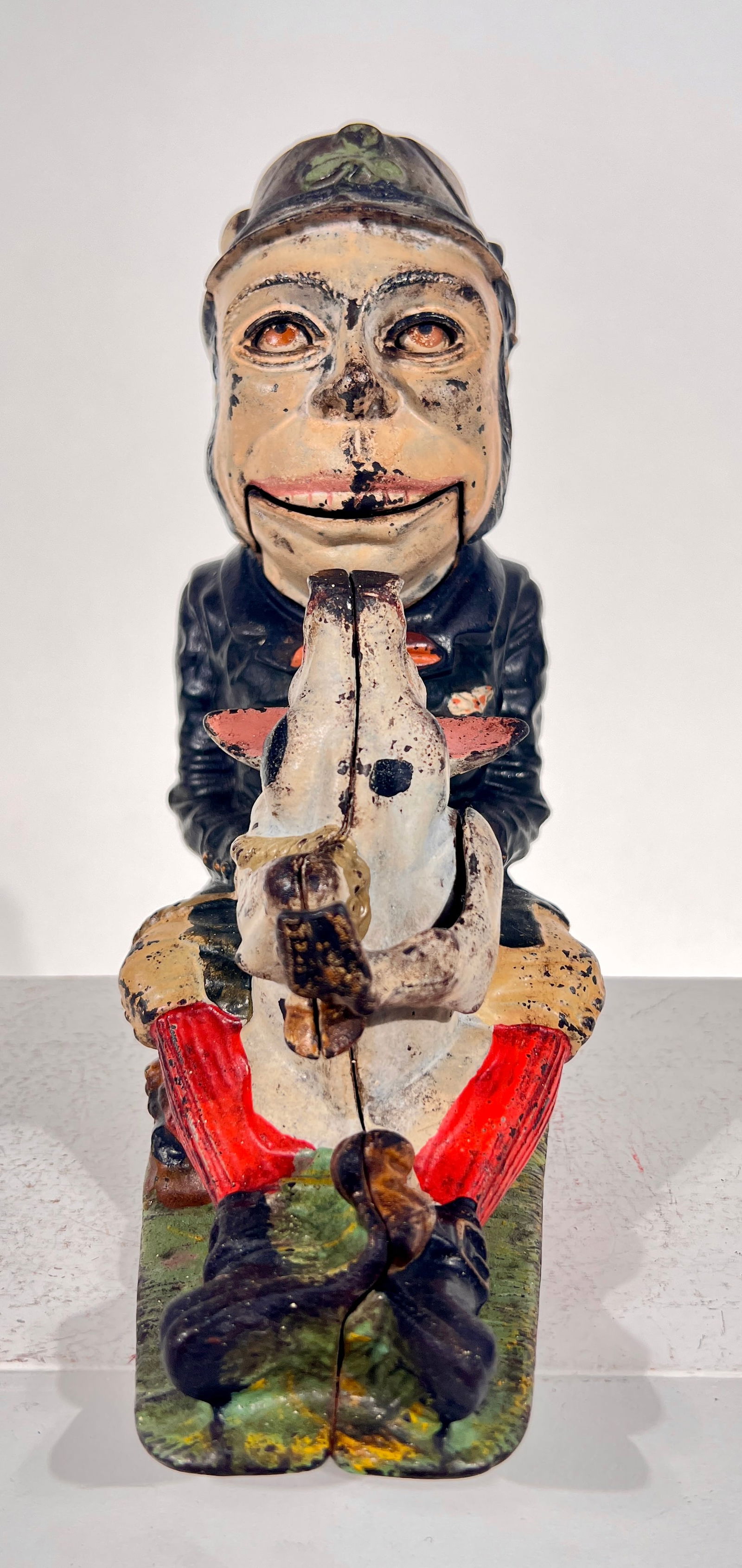 Paddy and His Pig Cast Iron Mechanical Bank - Green Coat Version (1 of 3)