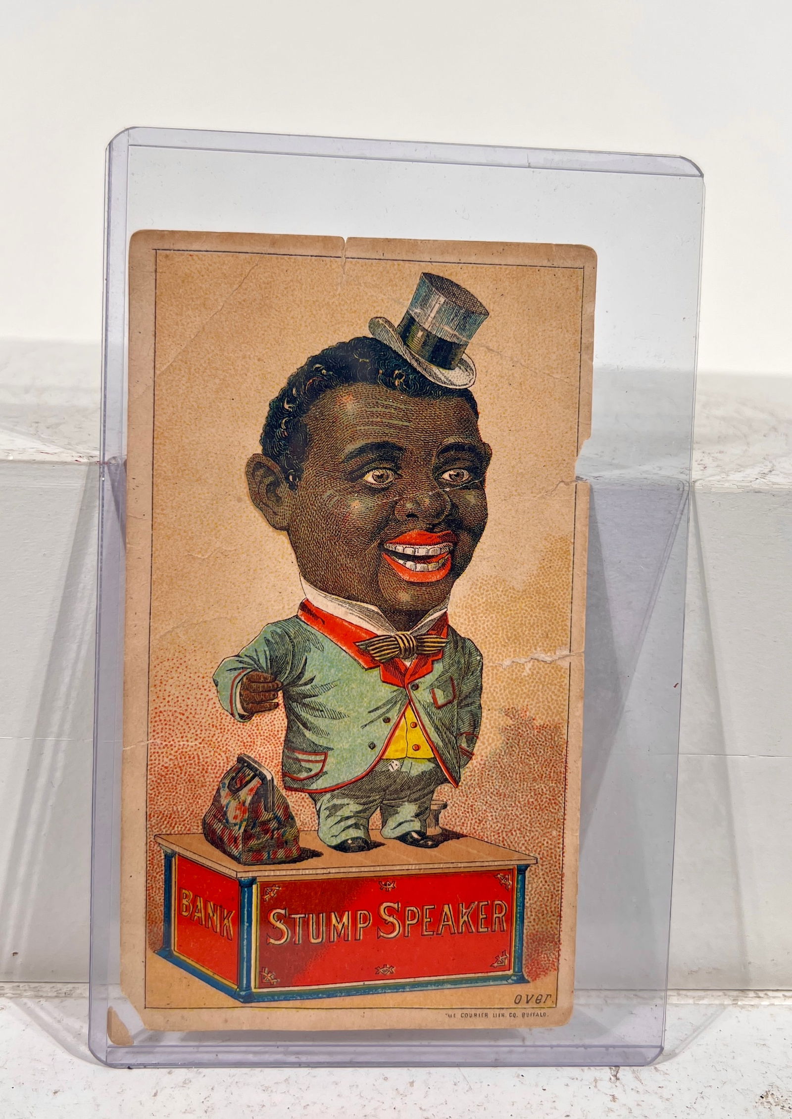 Stump Speaker Dealer Trade Card: Delorme and Quentin - Milwaukee, WI. - 3 3/4"W x 5 1/4"T