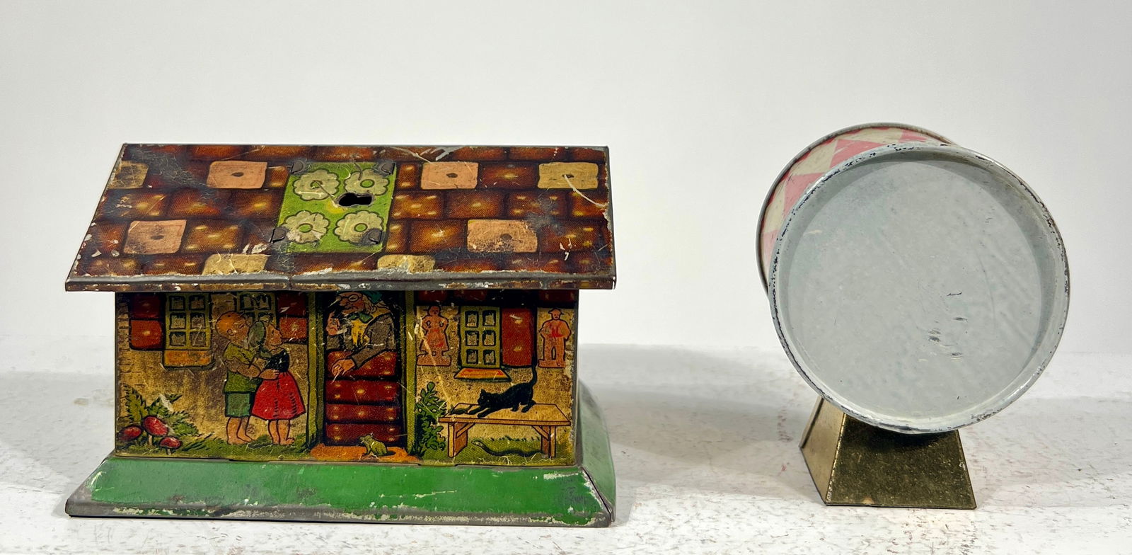 Drum and Hansel and Gretel House Tin Banks (1 of 2)