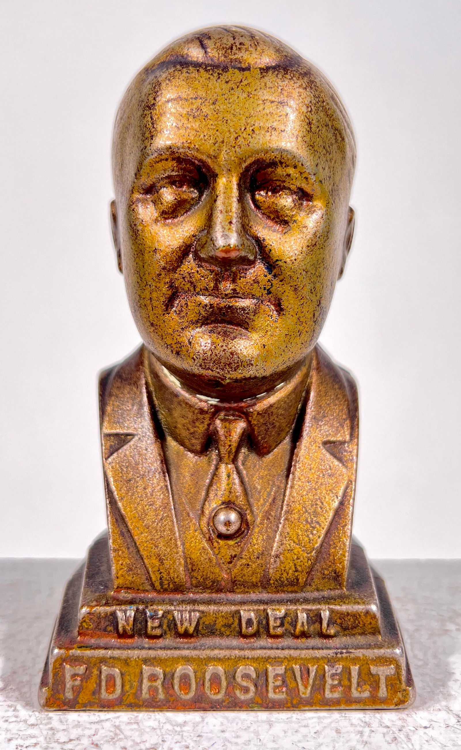 FDR Cast Iron Bust Bank (1 of 2)