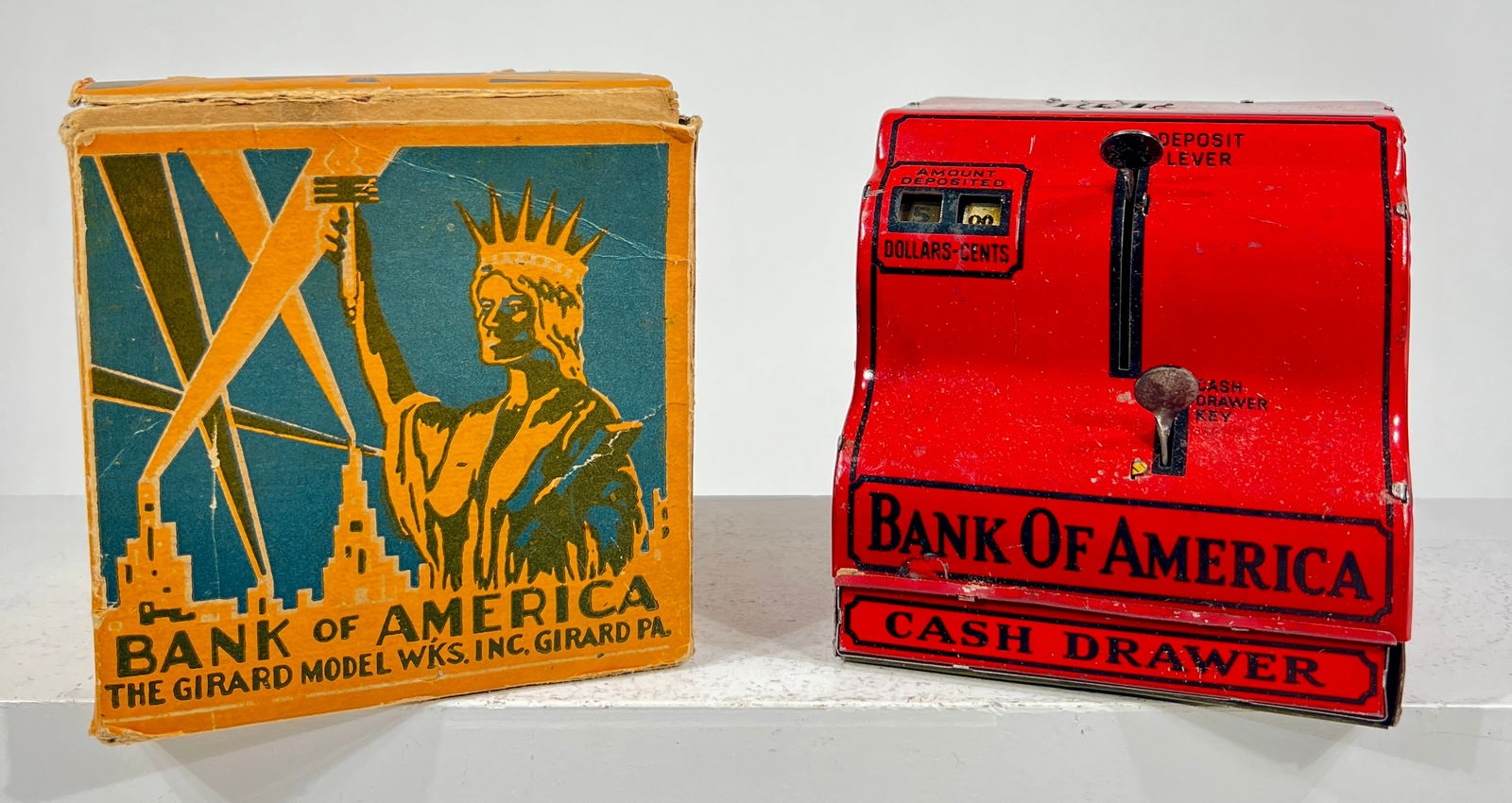 Bank of America Cash Register with Original Cardboard Box (1 of 3)