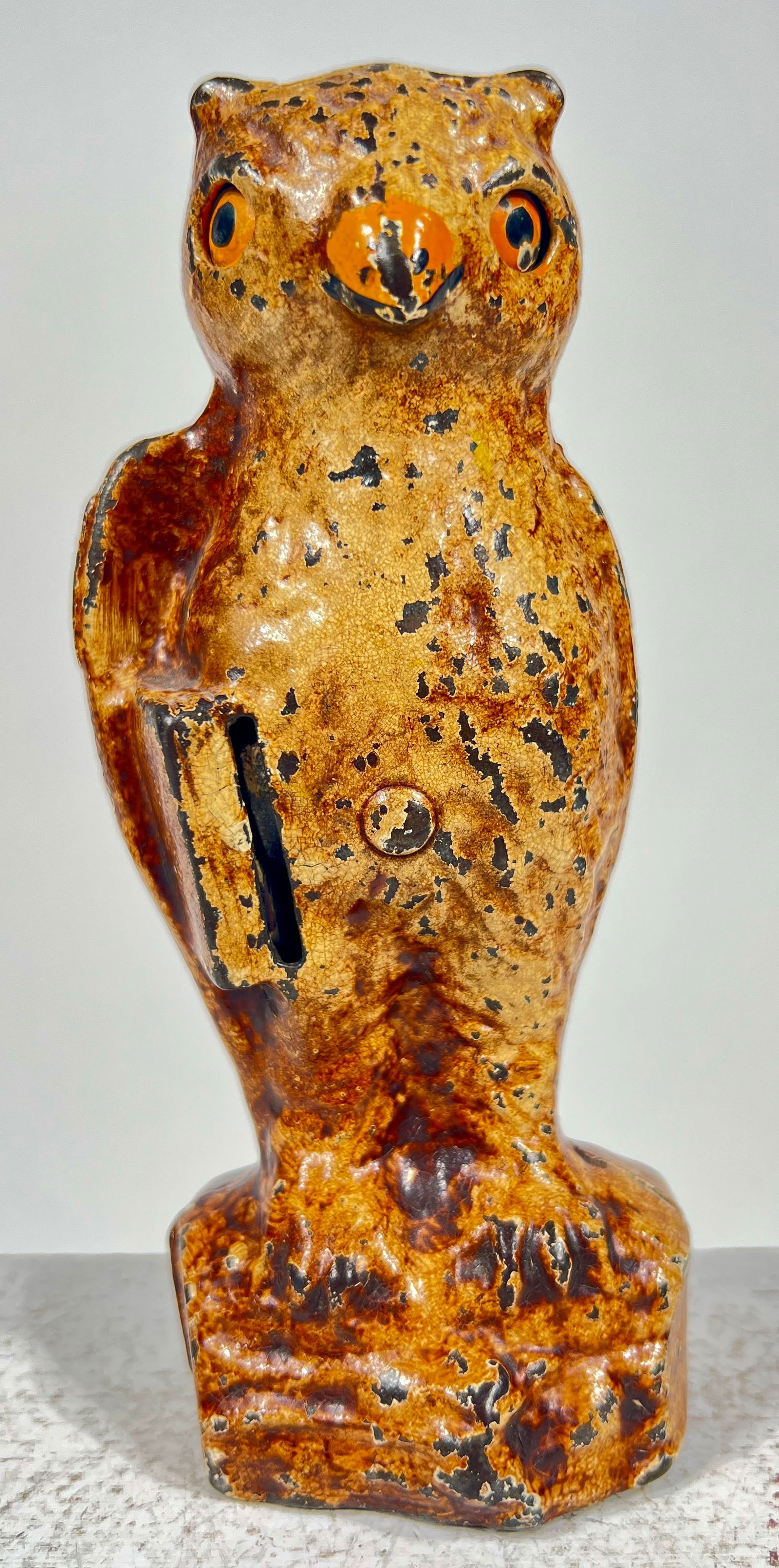 Owl Slot in Book Cast Iron Mechanical Bank (1 of 3)