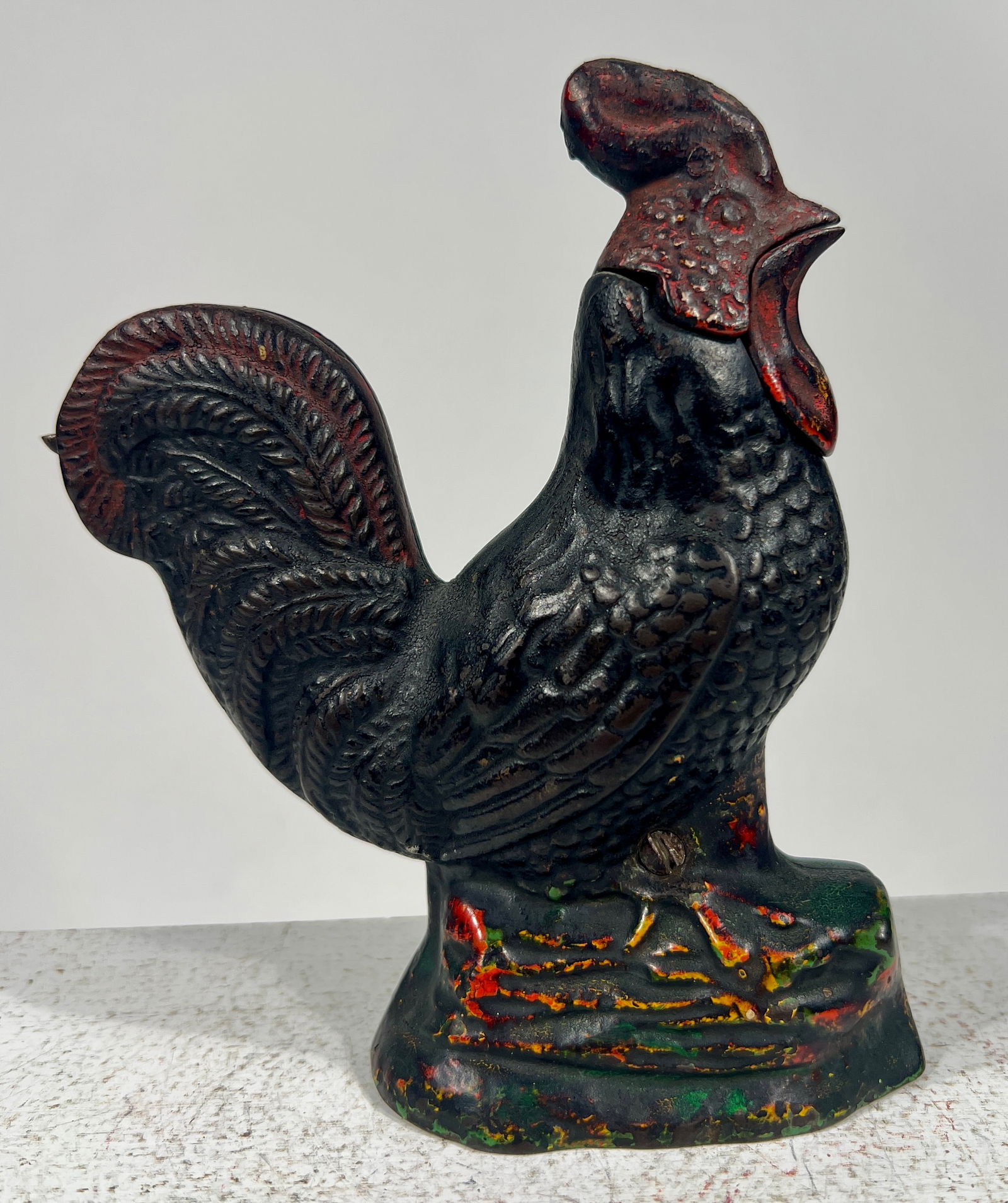 Rooster Cast Iron Mechanical Bank (1 of 2)