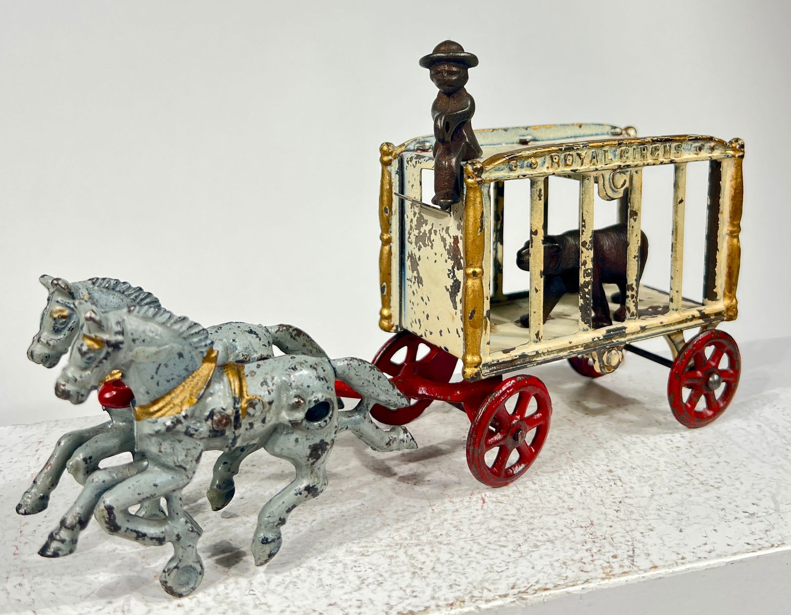Royal Circus Bear Cage Cast Iron and Tin Toy (1 of 2)