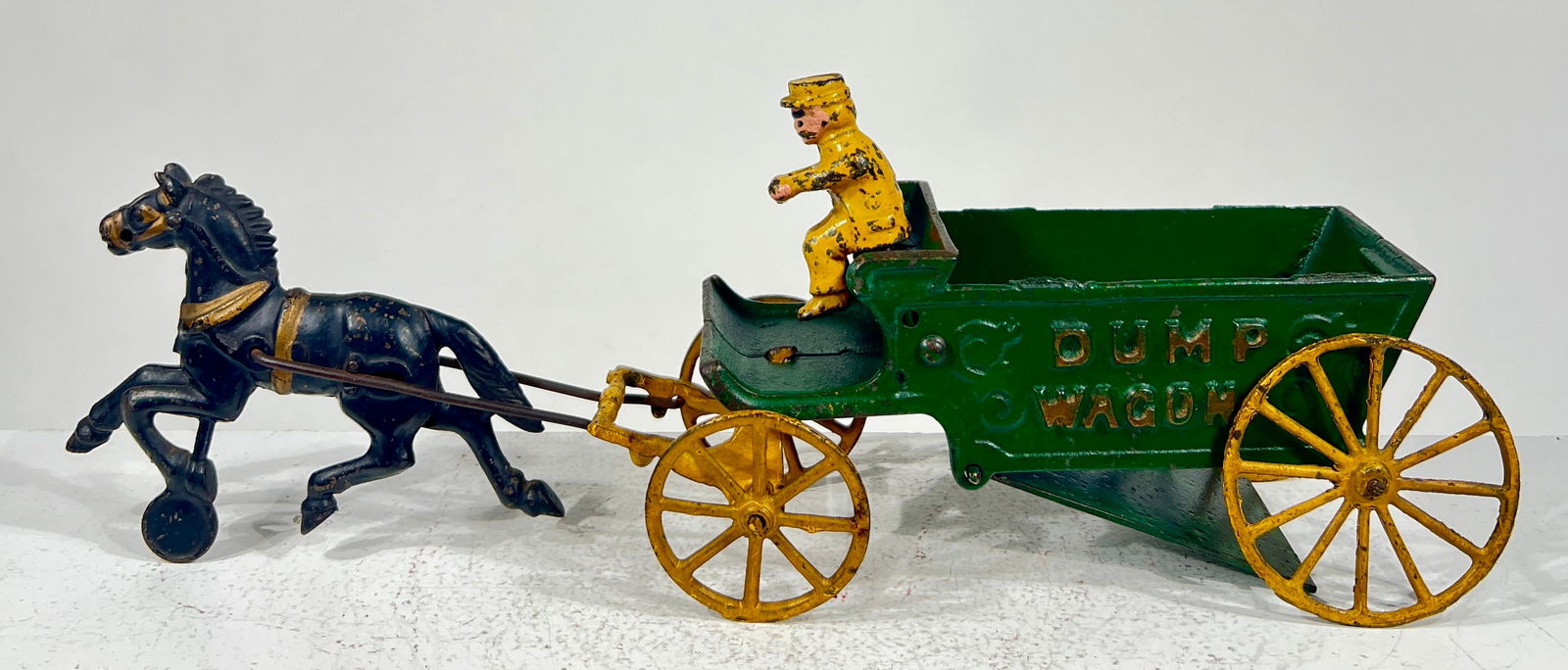 Single Horse Dump Wagon - Cast Iron Toy (1 of 2)