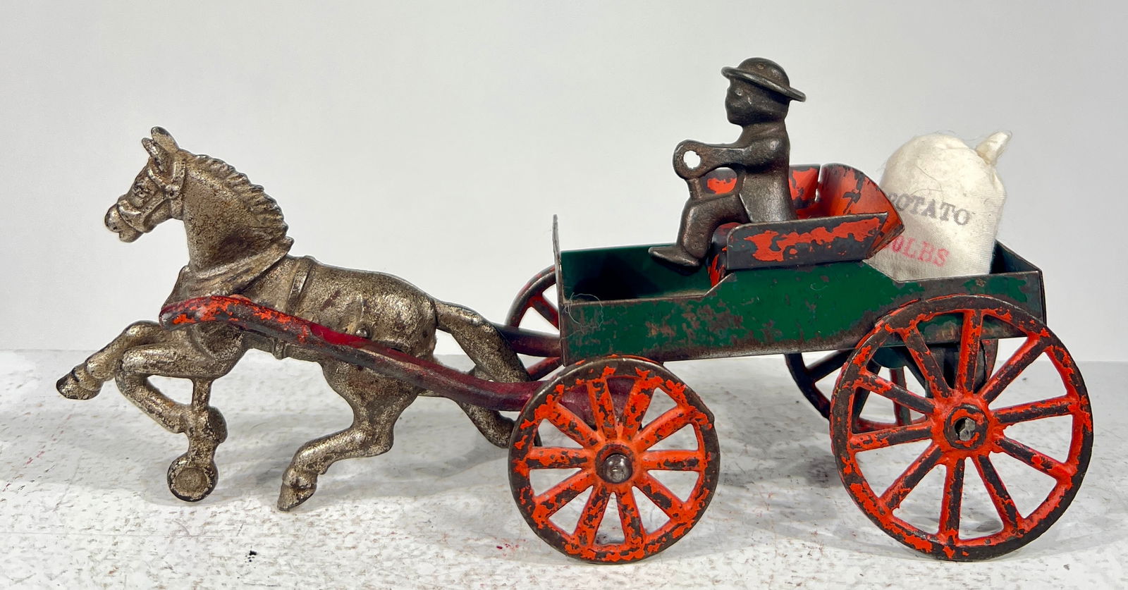 Small Dray Wagon Cast Iron and Sheet Steel (1 of 2)