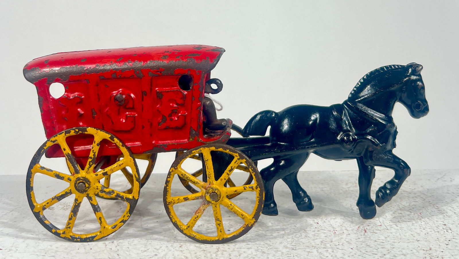 Small Scale Cast Iron Ice Wagon (1 of 3)