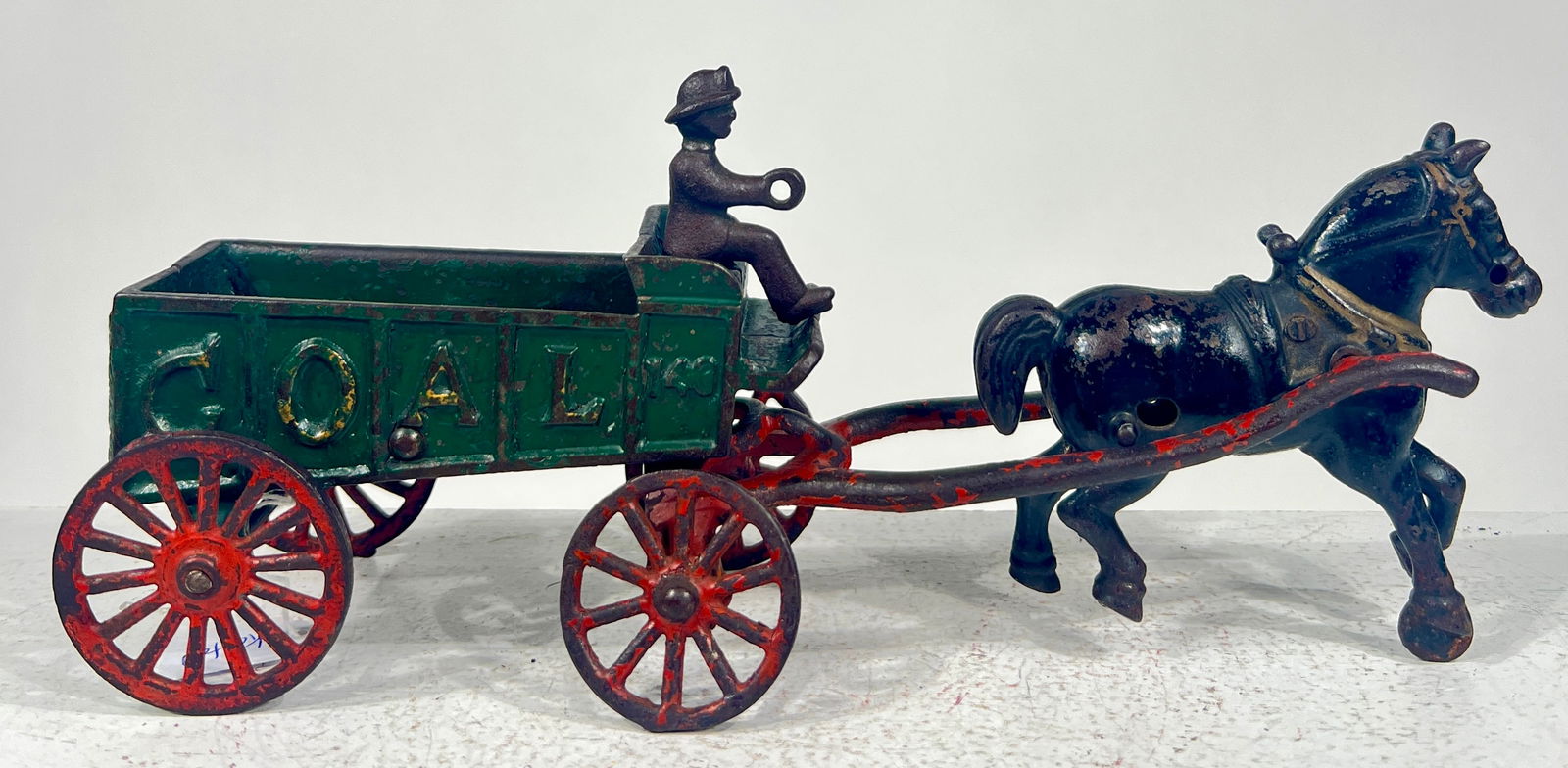 Single Horse Cast Iron Coal Wagon (1 of 2)