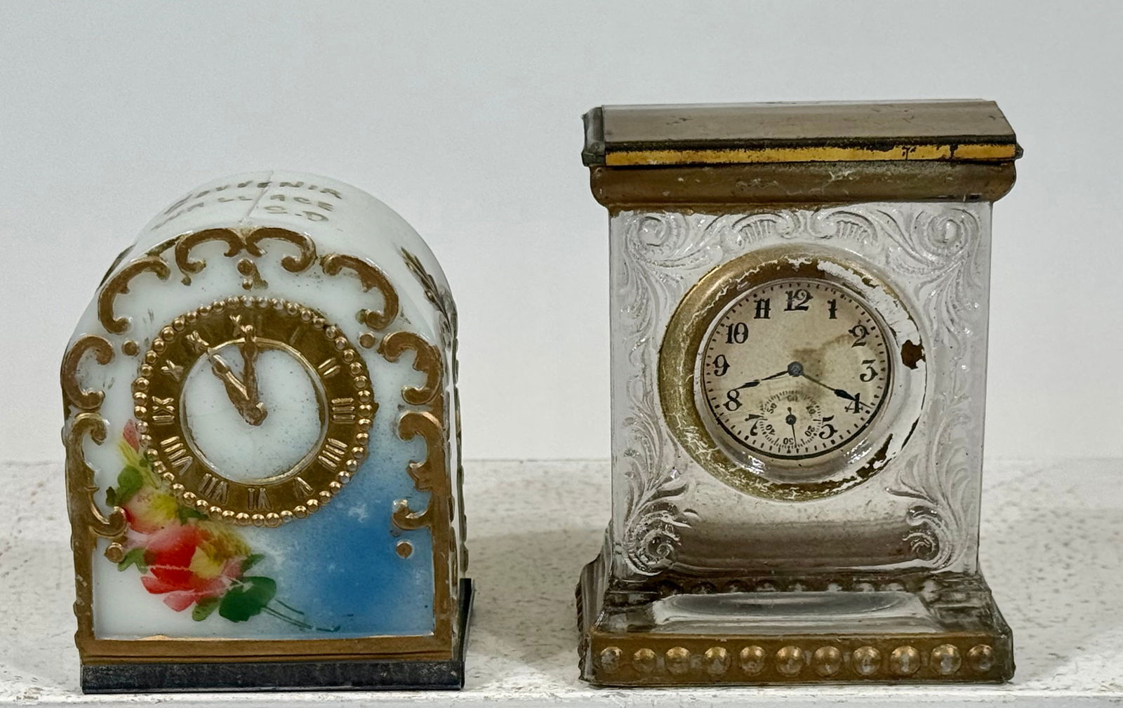 Glass/ Milk Glass Candy Containers (1 of 2)