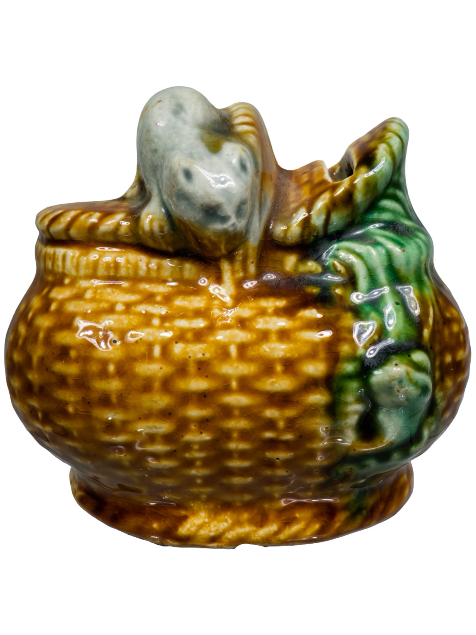Majolica Mouse & Basket (1 of 6)