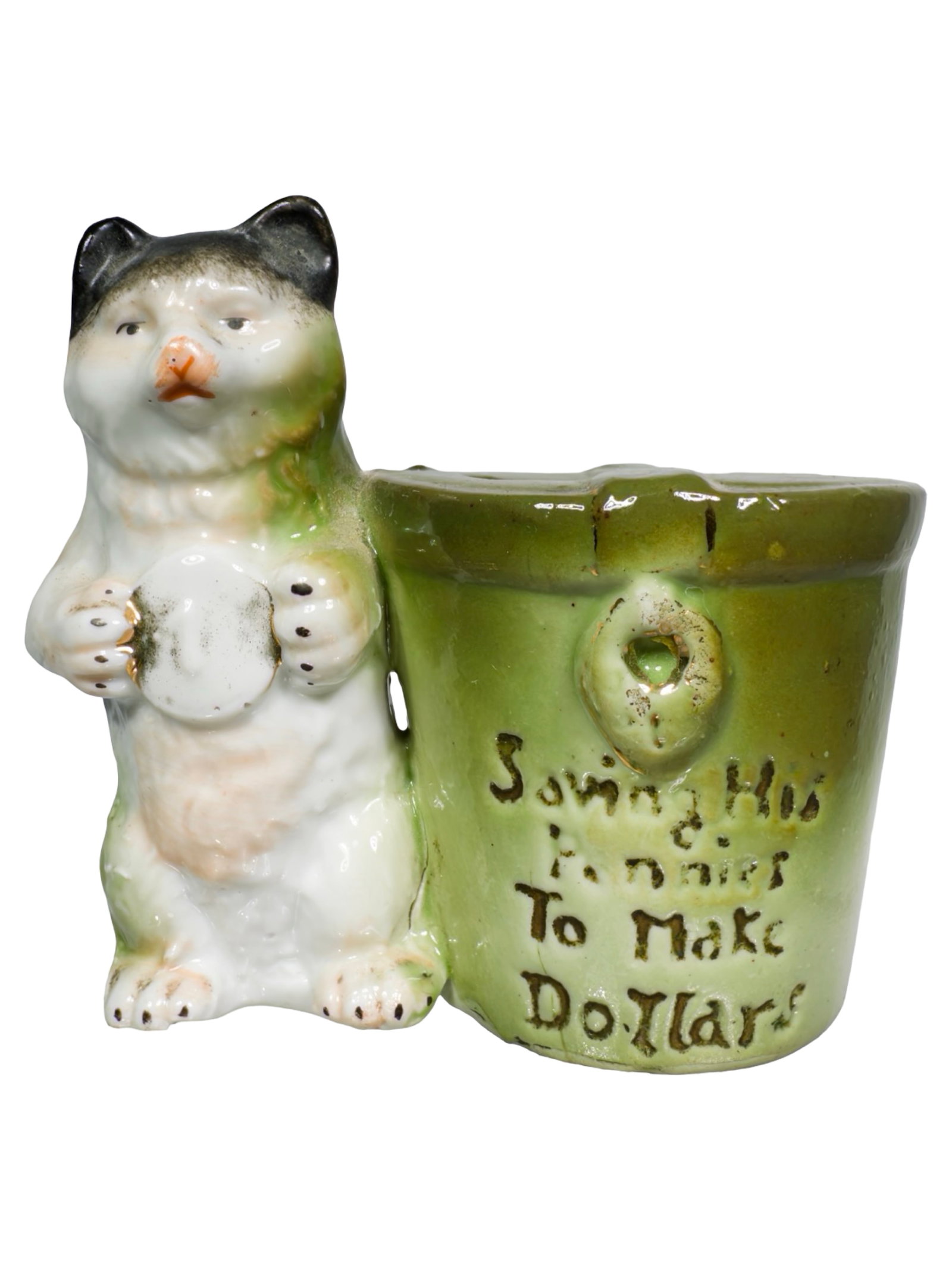 "Saving Pennies" Bear: German - Circa 1910's.