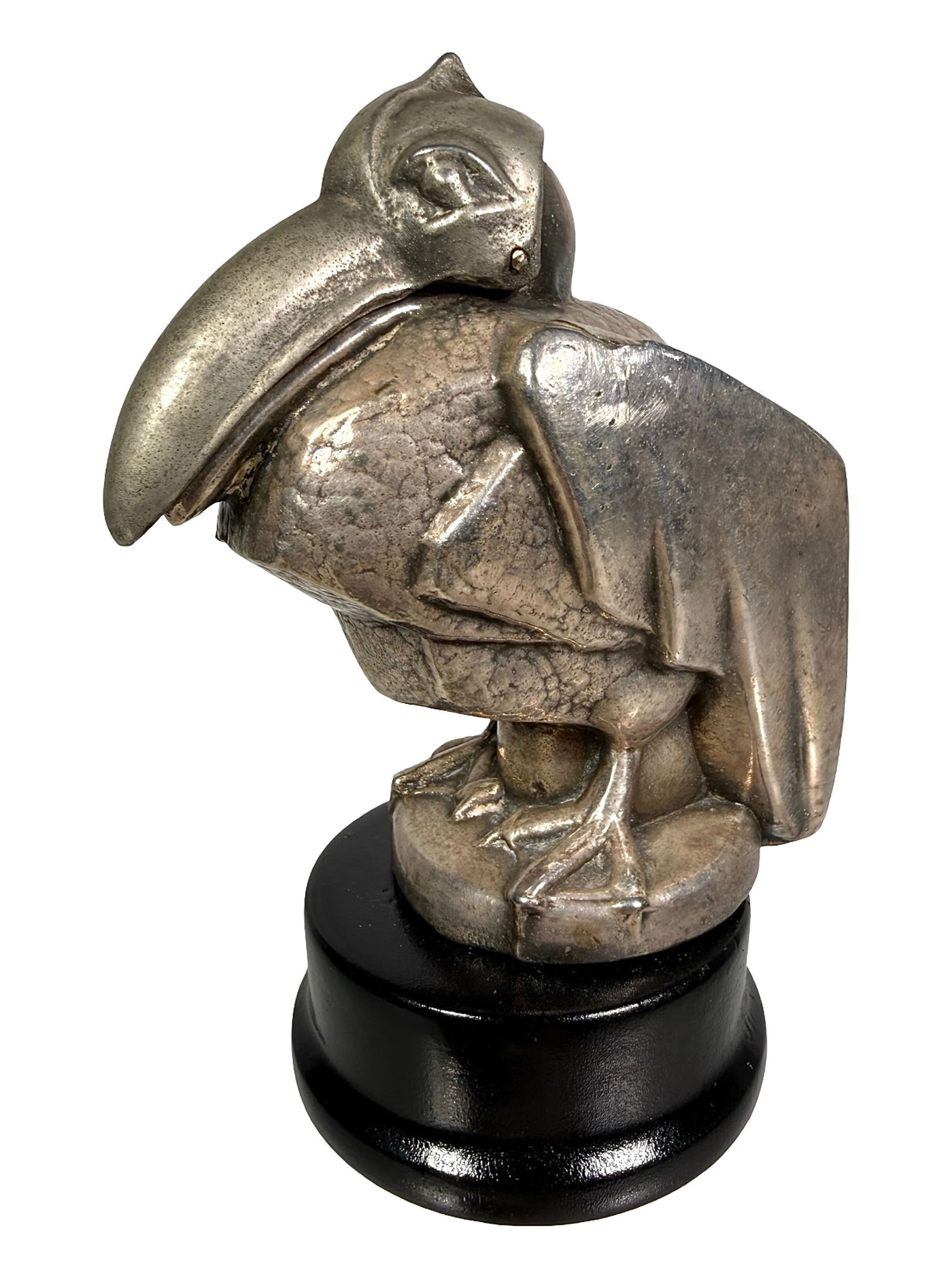 Pelican with Opening Beak: Semi-Mechanical - Beak Opens to Reveal Coin Slot. German - 1930's.