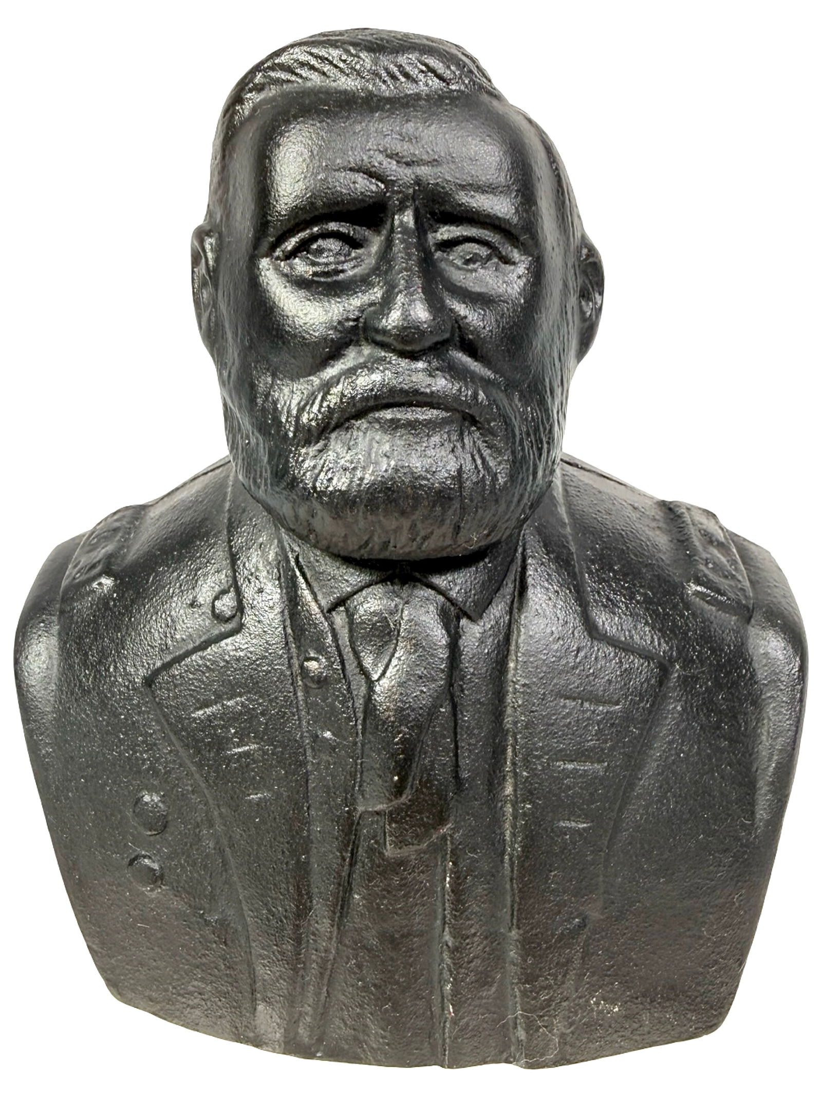 Ulysses S. Grant Bust Bank: Sesqui Centennial of Galma - IL. 1826 - 1976. By the Lead Mine Factory. Galena, IL - 1976. 5 1/4" Tall. The Peirce Collection. Grant lived in the town before becoming President.