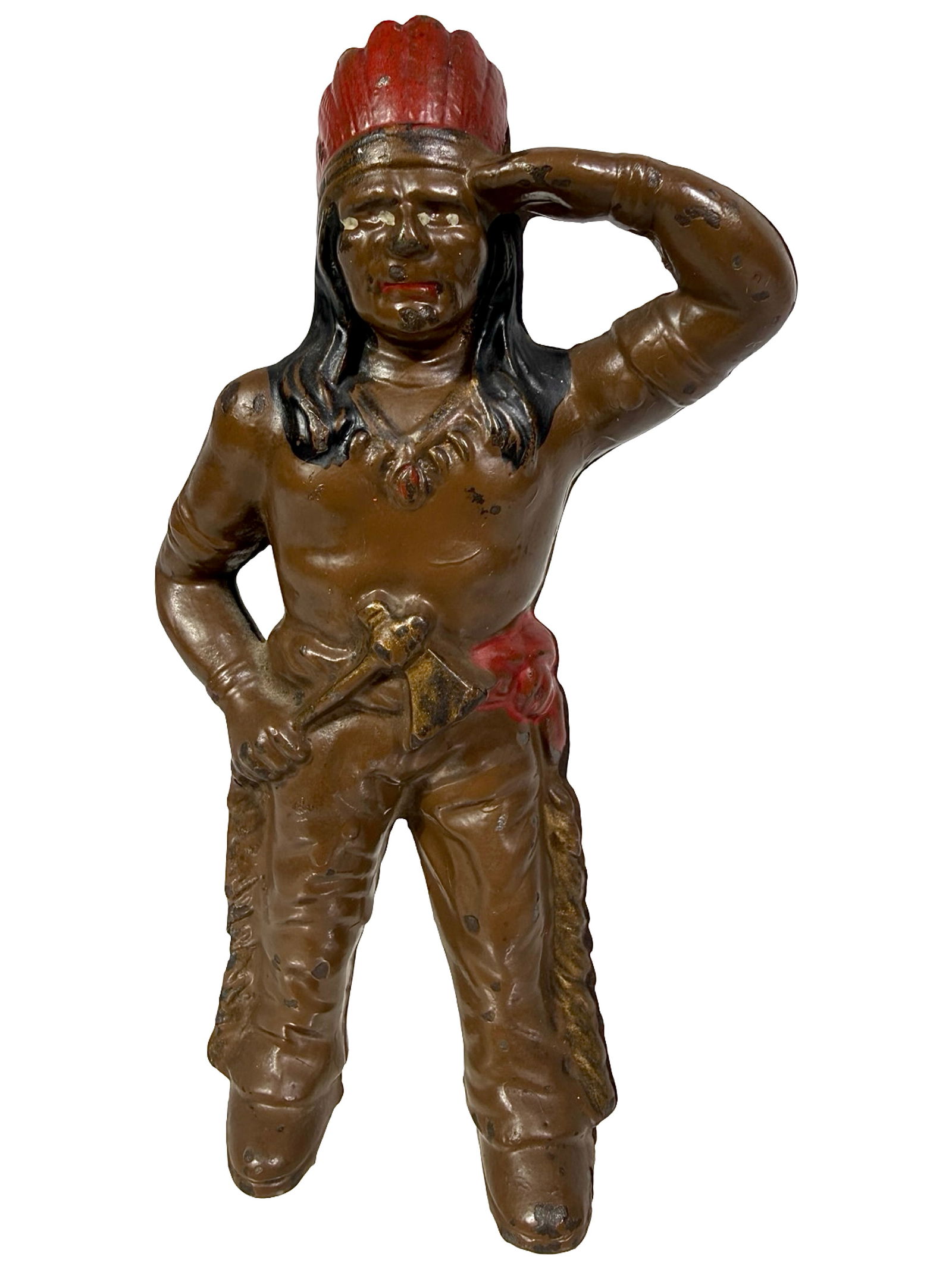 Indian with Tomahawk Bank (1 of 6)