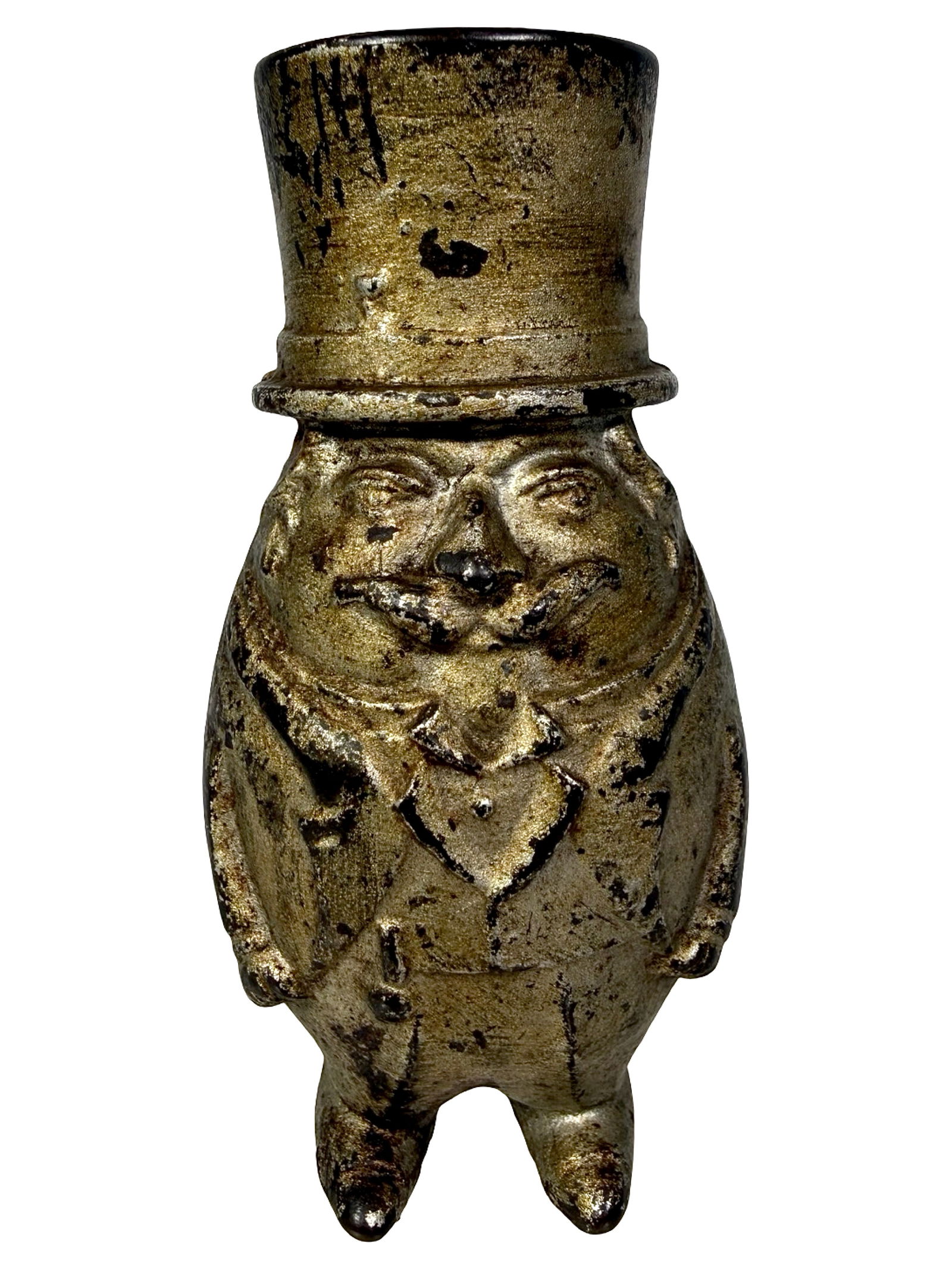 The Eggman Bank: Made by Arcade Mfg. Co. Freeport, IL - 1910. 4" Tall.