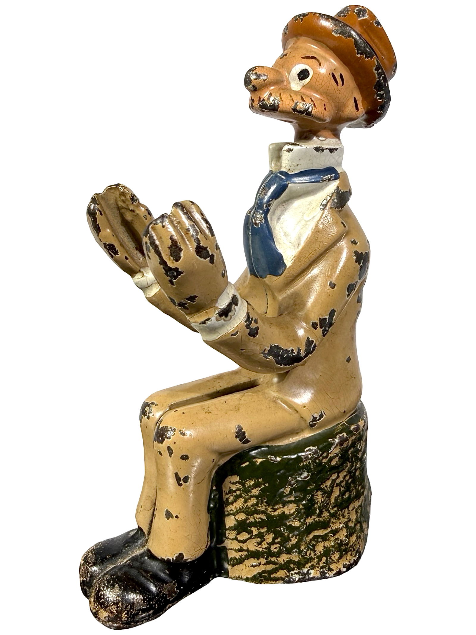 Andy Gump Bank: Made by Arcade Mfg. Co. Freeport, IL - 1925. 4 1/2" Tall.