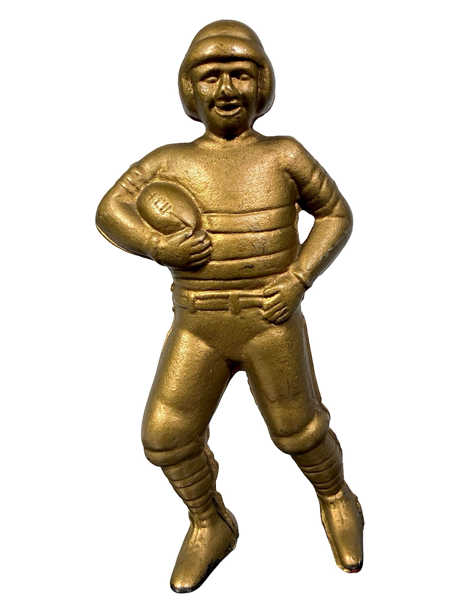 Football Player Bank: By A. C. Williams Company. Ravenna, OH. - 1915. 5 3/4" Tall.