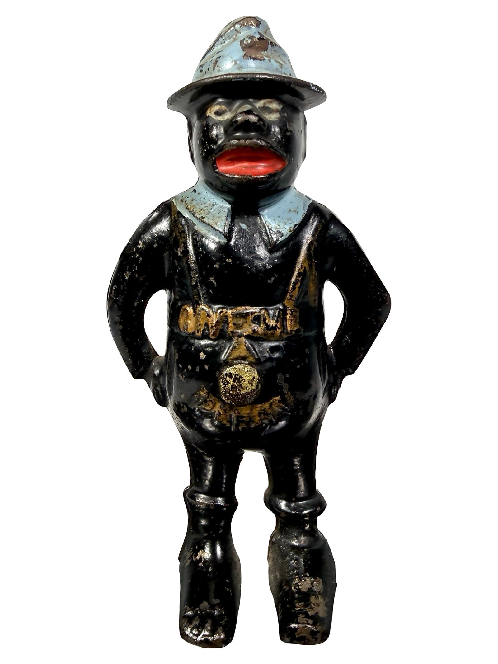 Give Me a Penny - Twist Pin: By Wing Mfg. Company. American - 1915. 5 3/4" Tall. Scarce Paint Combination.